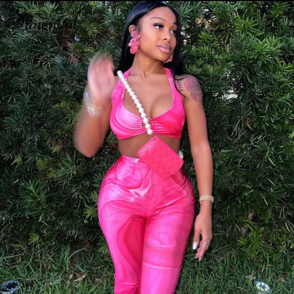 Pink two-piece set